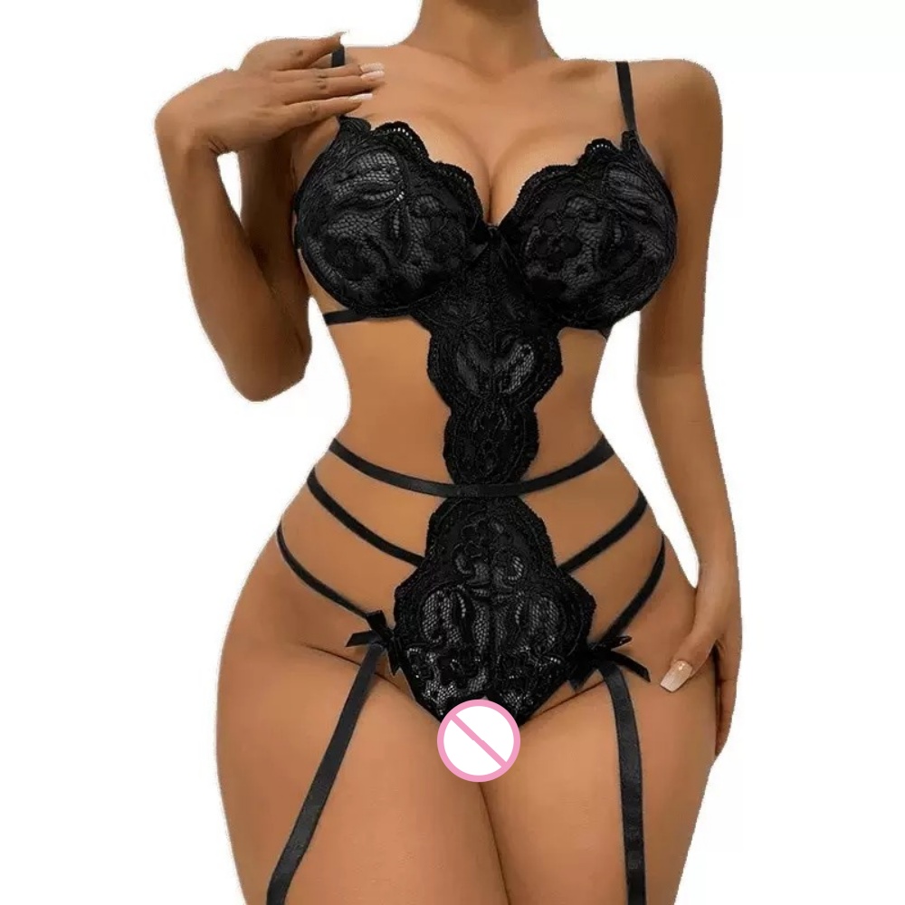 Lace Teddy Lingerie - Body Teddy en dentelle sexy à