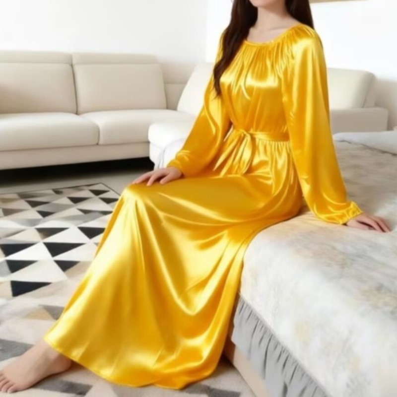 Robe Silk Women - Robe de nuit unisexe en soie