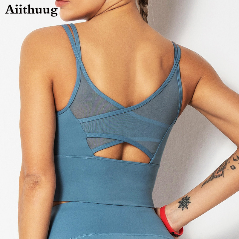 Sports Bra High Impact - Aiithuug Yoga soutiens-gorge Fitness chemises hauts