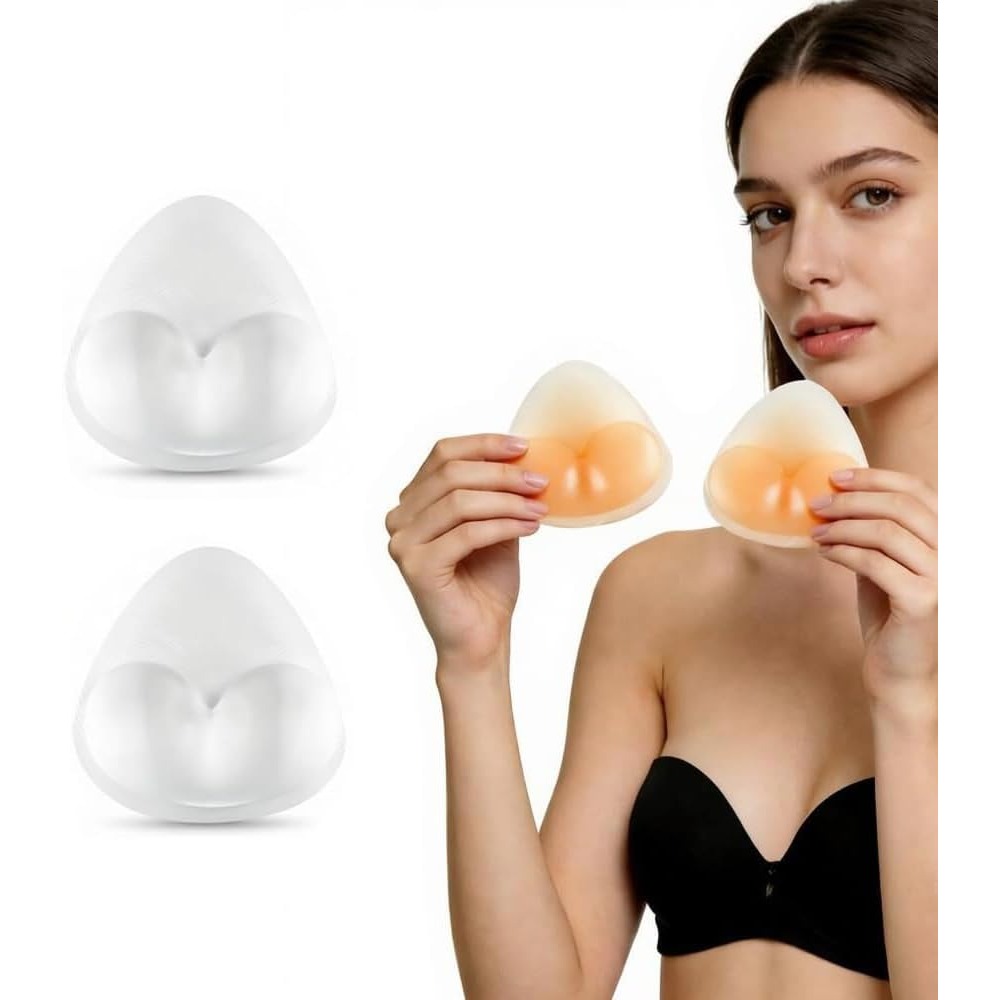 Push Up Bra Padded - Inserts de soutien-gorge en silicone, coussinets