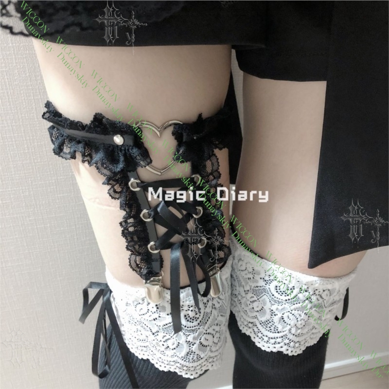 Jirai Kei Figure Ribbon Buckle - Garter Belt Set avis et prix