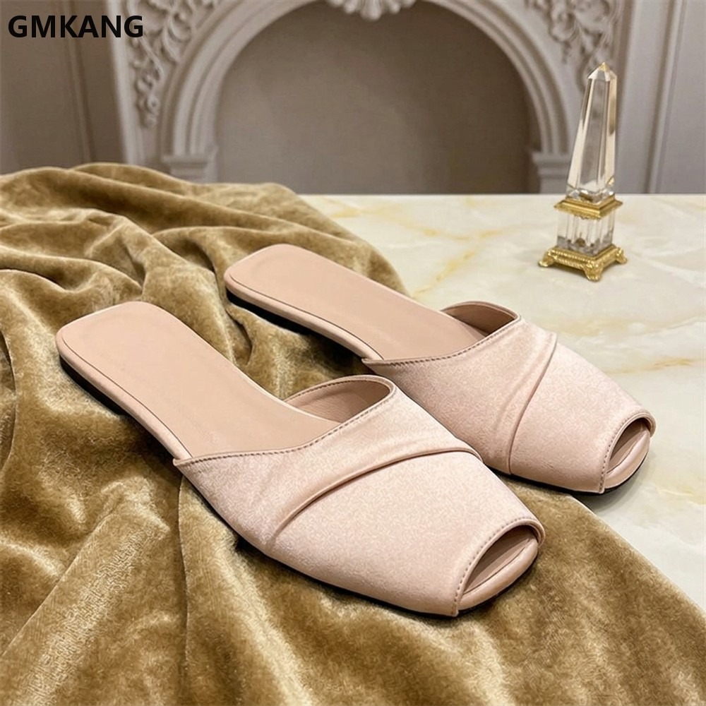 GMKANG Sandales plates en sati - Slip Dress Satin avis et prix