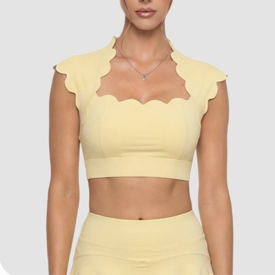 Débardeur de sport ondulé pour - Sports Bra High Impact avis et prix