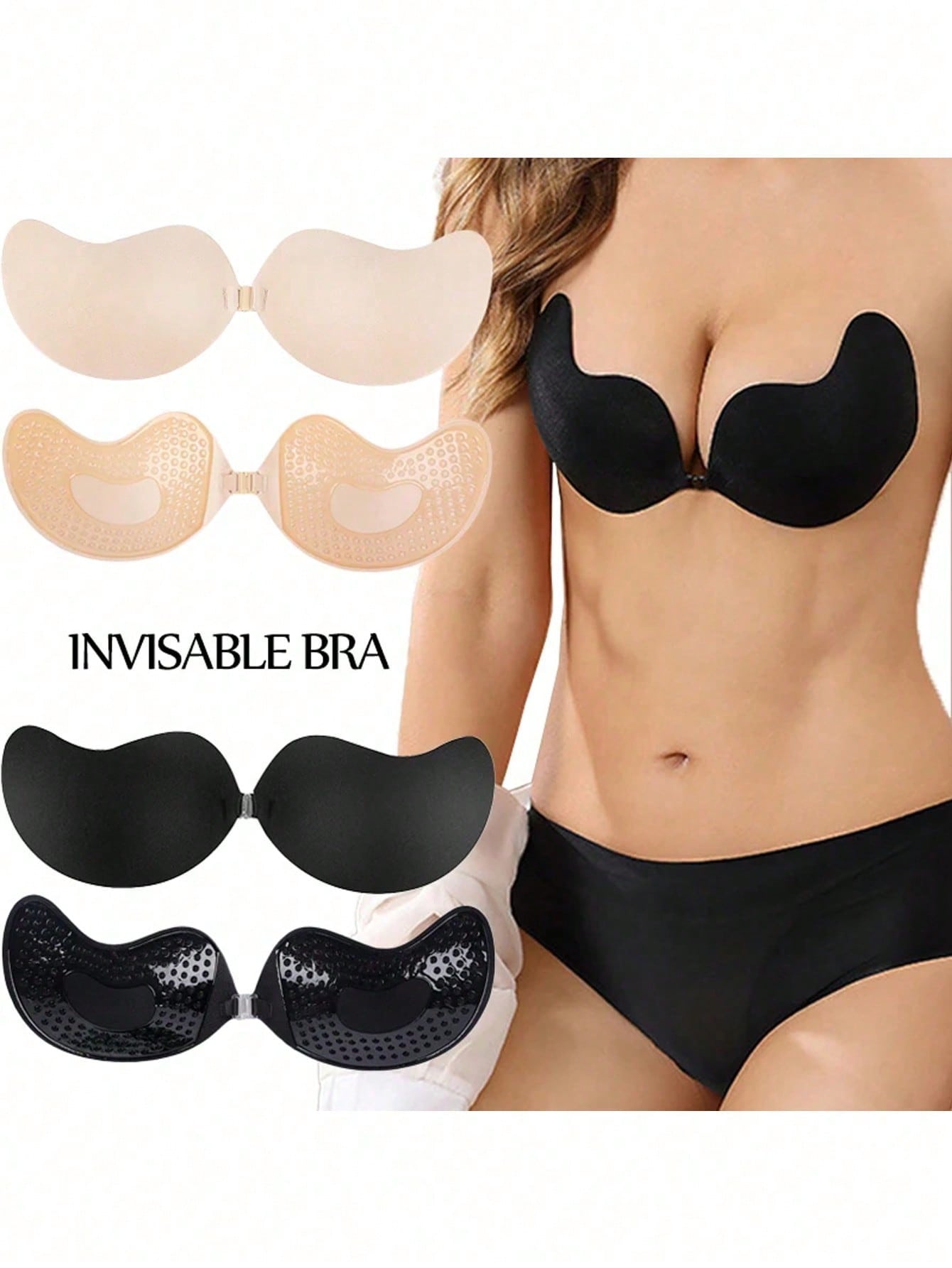 Lot de 2 soutiens-gorge invisi - Push Up Bra Padded avis et prix